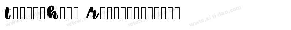 TylersHand Regular字体转换